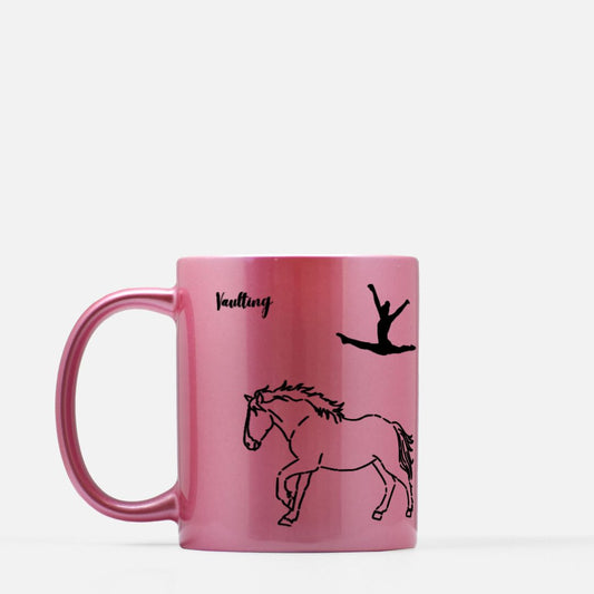 Vaulting mug, pink