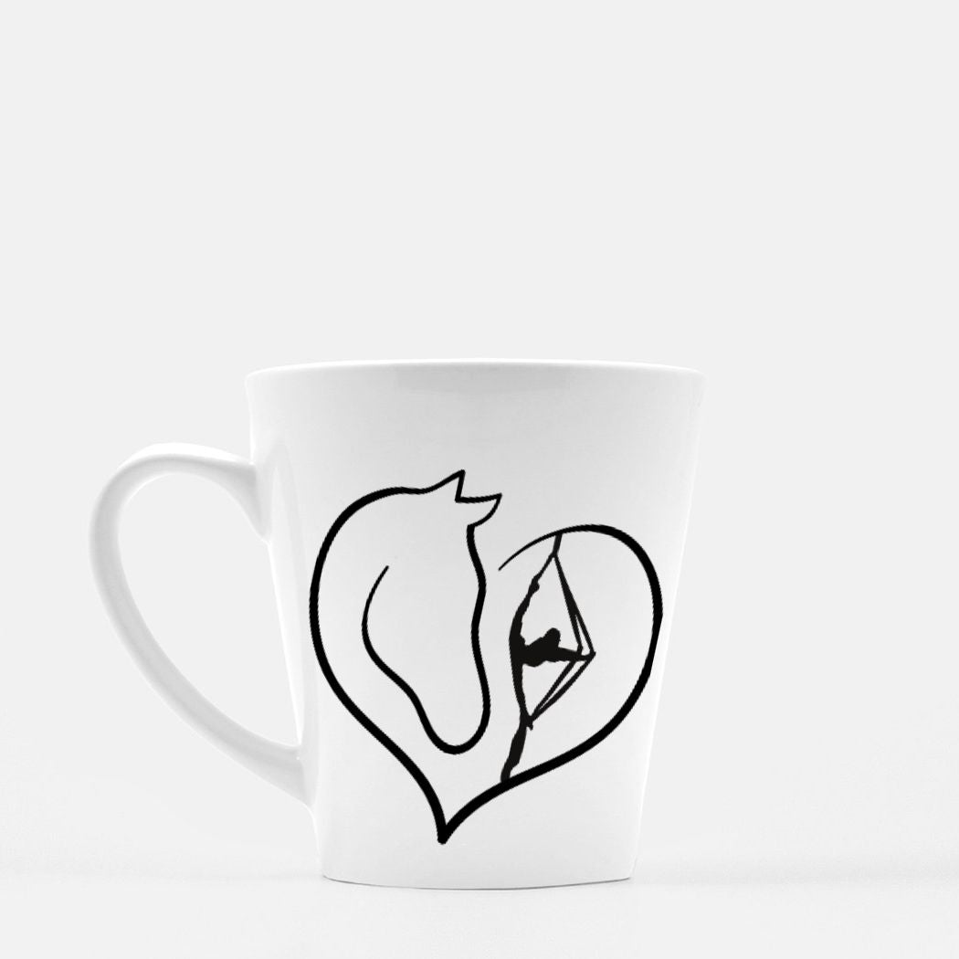 Aerial equestrian Mug Latte 12 oz.