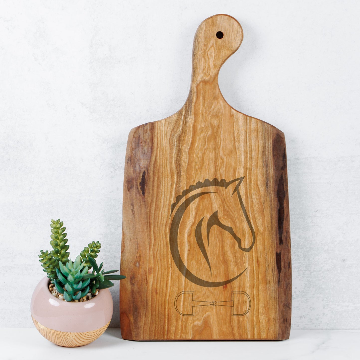 Horse Head Live Edge Artisan Wood Serving Board