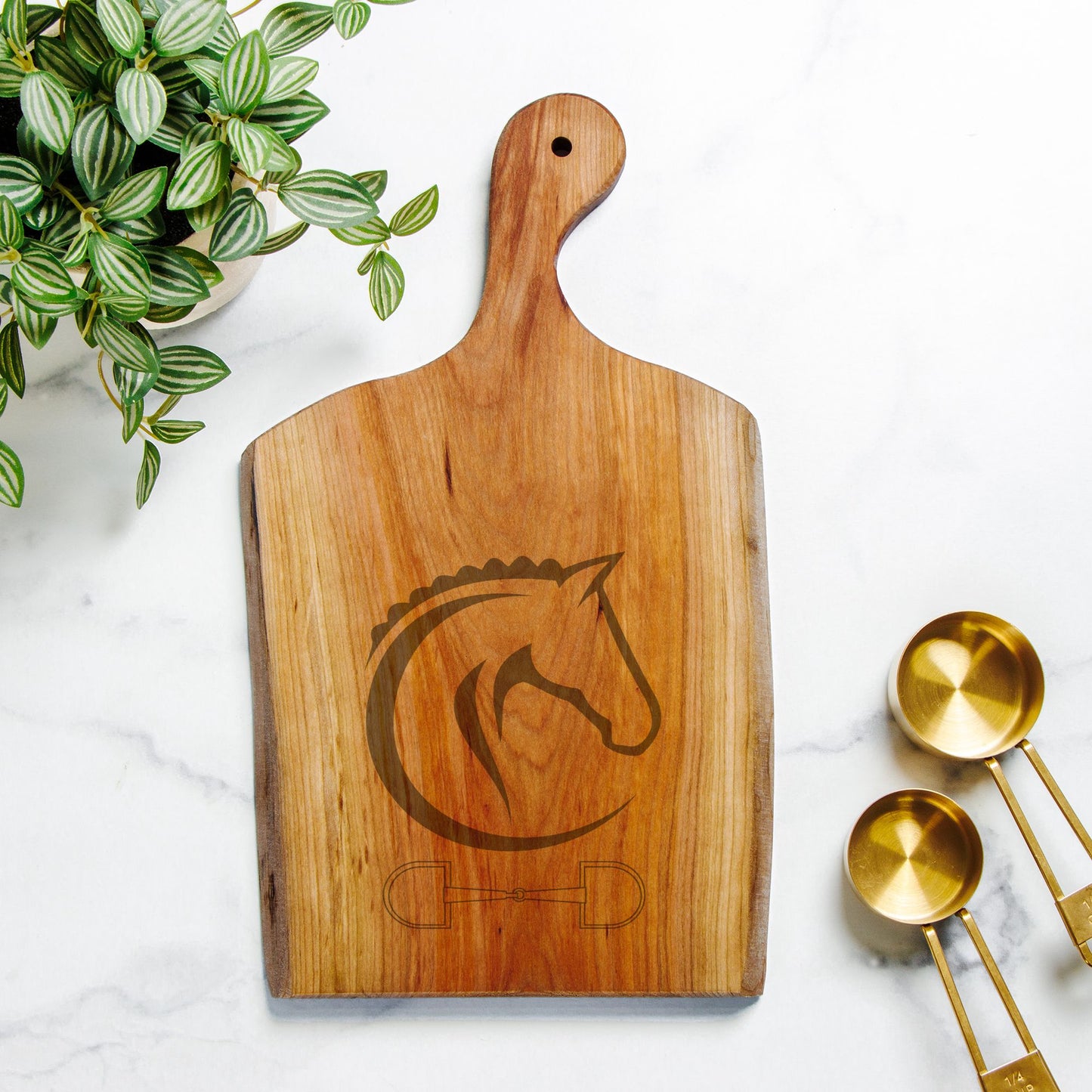 Horse Head Live Edge Artisan Wood Serving Board