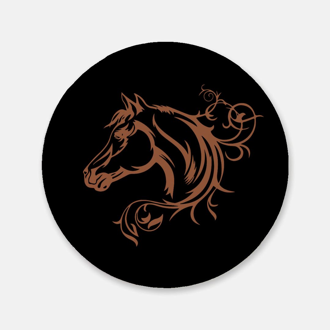 Horse head Coaster (Round)